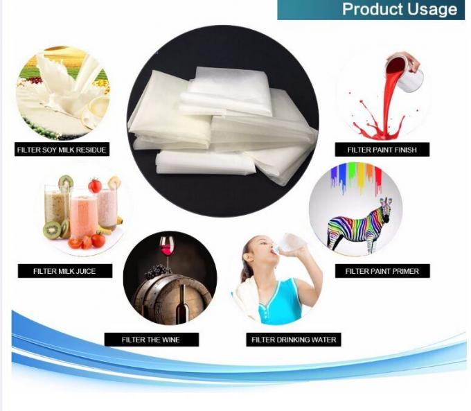Saco de filtro de malha de nylon de 200 microns para filtragem de leite de noz de sumo 4