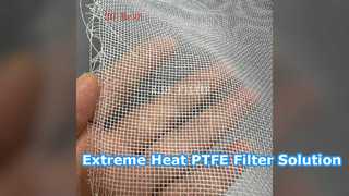 Solução resistente aos ácidos de pano de filtro de alta temperatura de PTFE